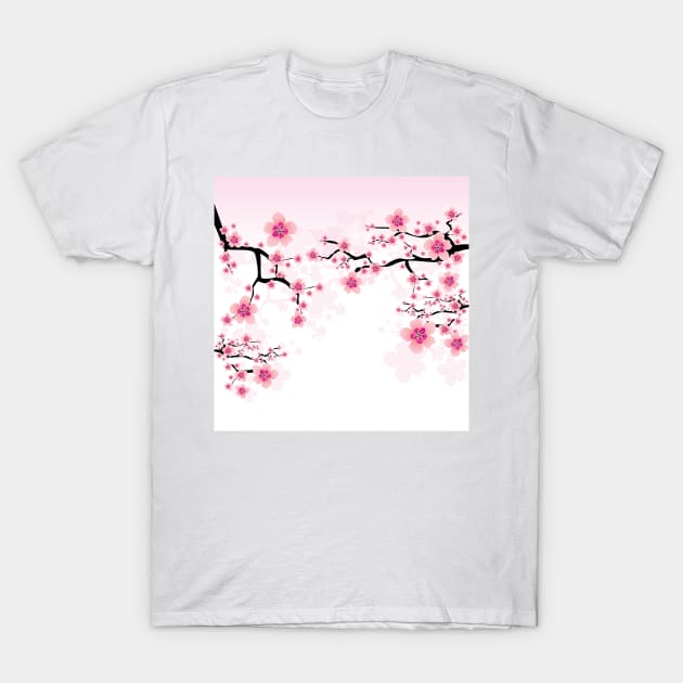 Dreamy Cherry Blossoms T-Shirt by Makanahele